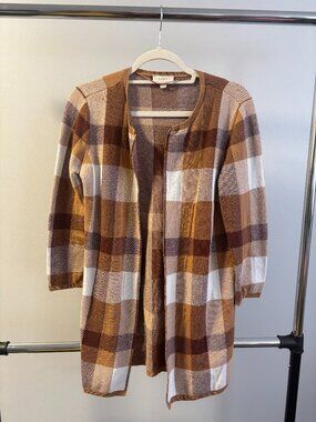 LIKE NEW*** LOFT CHECKERED CARDIGAN
